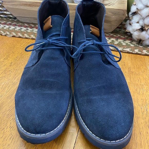 Men’s Blue Suede Boots main image 5